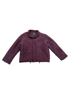 Vintage Women’s JL Colebrook Quilted Jacket – Plum (1990s)